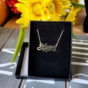 "Hope" Intial/ Christian/ Encouragement Necklace